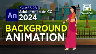 Adobe Animate CC 2024 Advance Level: Background Animation | 2D Animation | 2D Cartoon | Hindi