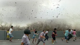 Super Typhoon Haikui🔴 200 km/h winds wreak havoc in Taiwan