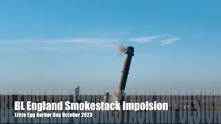 BL England Smokestack Implosion in 4K. October 2023