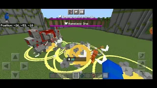 Redstone Monstrority vs Nameless one (Minecraft Dungeons addon)