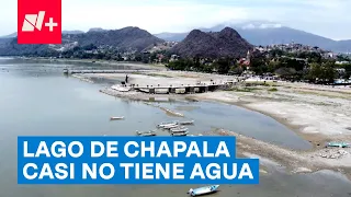 ¡Cada vez hay menos agua! Lago de Chapala reporta menos del 40% de su capacidad - N+