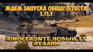 ОБЩИЙ ТЕСТ 1.11.1 ЖДЕМ ЗАПУСКА Rinoceronte НОВЫЙ ТТ ИТАЛИИ WOT