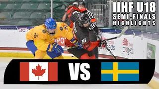 U18 IIHF Semi Final Game Highlights | Team Canada vs Sweden | May 5, 2021