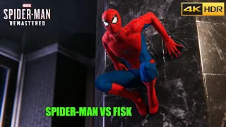 Spider-man vs Kingpin boss fight || Marvel's spider-man remastered || 4K 60FPS