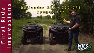 How do the new Can-Am Outlander DPS 500 and 700 compare? Let's take a look!