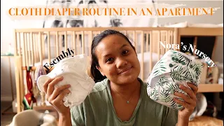 CLOTH DIAPERS | How I make it work in an apartment | A review between Esembly & Nora's Nursery
