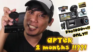 Dual Cam Car DASH CAM 1k PESOS only!! | WHAT HAPPENED after 2months?!?