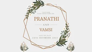 PRANATHI weds VAMSI WEDDING CELEBRATIONS