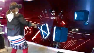 Persona 5 - Life Will Change: Playing BEAT SABER in my FULL ANN TAKAMAKI COSPLAY!