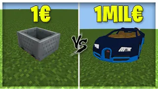 AUTO da 1€ vs AUTO da 1.000.000€ - Minecraft ITA