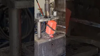 Punching Copper #reels #blacksmithing #conradblacksmithing
