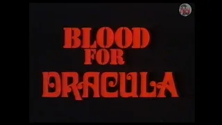 Blood For Dracula (1974) - VHS Trailer [Roadshow Home Video]