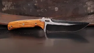 Knife Making |  Make a Knife from Leaf Spring with the least possible tool?!