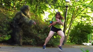 bushman prank -  She Was in Shock: Priceless Reaction: