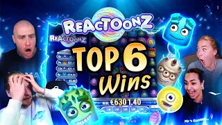 Top 6 Biggest Slot Wins from Reactoonz - Gambling Reactions