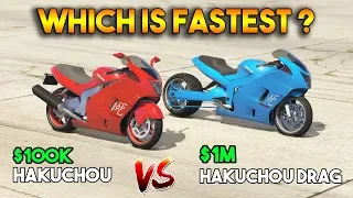 GTA 5 ONLINE : HAKUCHOU DRAG vs HAKUCHOU (WHICH IS FASTEST?)