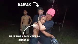 HAPPY BIRTHDAY DOMENG, FIRST TIME MAGHANDA AT MAGKA CAKE SA BIRTHDAY NAKAKAIYAK//ALL ABOUT ONG FAM