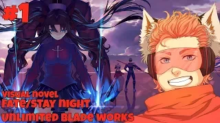 Fate Stay Night - Unlimited Blades Works | Visual Novel - Let's Read - Part 1