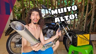 FIZ UM ESCAPE PRA MINHA MOTO!