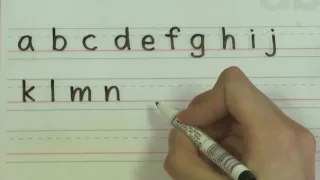 Write the Alphabet - English Handwriting for Kids