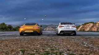 Forza Horizon 5 Drag Race - Lexus RCF Track Edition vs Mercedes-AMG GT S