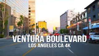 [4K] VENTURA BLVD🇺🇸 Driving Tour | Los Angeles | Woodland Hills | Studio city | California | USA