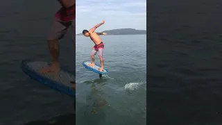 Jump start on a hydrofoil