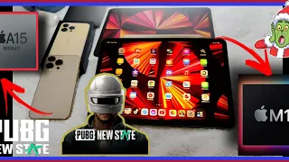 iphone 13 pro max vs ipad m1 pubg new state comparison || Pubg new state graphics like PC gameplay.