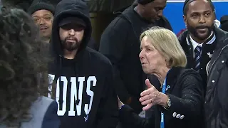 Eminem, Big Sean and more celebrities show up for Lions first home playoff game in 30 years