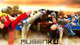 Sagat, Ken, Kim vs Chun Li, Jam, Aoba. Men Team vs Women Team! 3v3 Tag Team. Street Fighter MUGEN