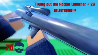 Trying out the Rocket Launcher!!! - Gunfight Arena - Roblox