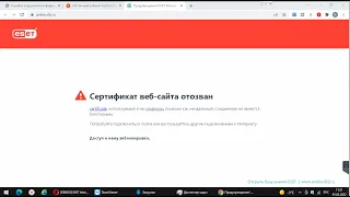 Ошибка при установлении защищенного соединения / Сертификат веб сайта отозван #windows #chrome #SSL