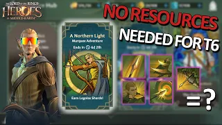 Zero Resources NEEDED for T6 + Legolas Skill Priority + Arena Testing | LOTR: Heroes of Middle-earth