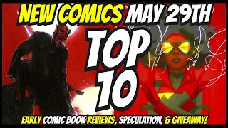 Top 10 New Comic Books May 29th 2024 🔥 Reviews, Covers, & Giveaway