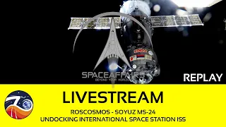Roscosmos - Soyuz MS-24 - Undocking International Space Station - April 6, 2024