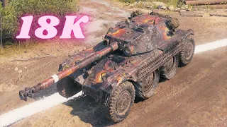 Panhard EBR 105   18K Spot Damage   World of Tanks,WoT Replays tank battle