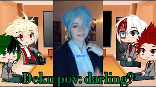 Mha react to yuri on ice! (deku as yuri)