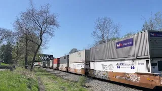 A very warm and sunny day on the NS Lehigh Line at Phillipsburg NJ! 4/14/24