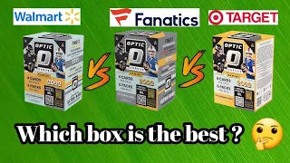 2022 Donruss Optic Football Blaster Box Battle: Fanatics VS Walmart VS Target. Which 1 is the best ?
