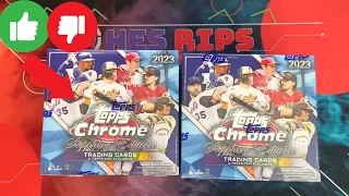 Terrible Buy or No? 2023 Topps Chrome Sapphire Baseball Hobby Box x 2
