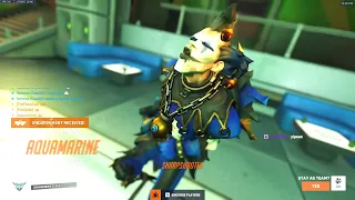 THIS IS WHAT JUNKRAT'S FULL POTENTIAL LOOKS LIKE - AQUAMARINE! POTG [ OVERWATCH 2 TOP 500 ]