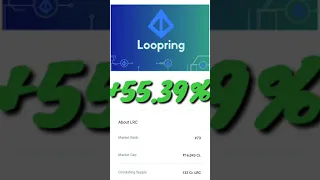 Loopring again +55% #youtube #bitcoin #cryptocurrency #crypto #stockmarket #LRC #Loopring