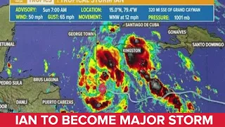 Sunday morning Tropical Storm Ian update: Ian to be hurricane Monday