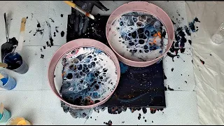 Ich habe @OlgaSoby Planeten Technik ausprobiert :D ~ Fluid Art ~ Acrylic Pouring