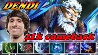 Dendi Zeus magical damage DPS god 21k comeback | Dota 2 Immortal Best Ranked Gameplay