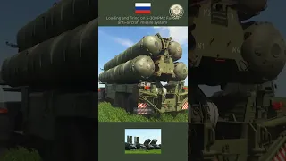 Loading and firing on S-300PM2 Favorit anti-aircraft missile system   #military #defence