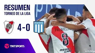 ¡RIVER⚪🔴 GOLEÓ A RACING Y GRITÓ CAMPEÓN! 🏆 | River 4-0 Racing | Resumen