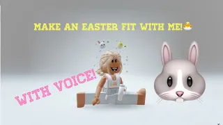 Make an Easter outfit with me!!🐣🐥🥚🐰🤍❤️💗 (quick and easy with voice)