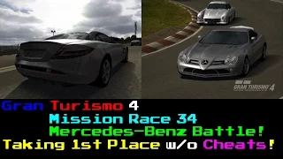 【GRAN TURISMO 4】ミッションレース No.34 ''One Lap Magic - 新旧メルセデス・ベンツ対決!''【ガチプレイ】