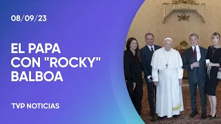 El Papa recibió a Sylvester Stallone